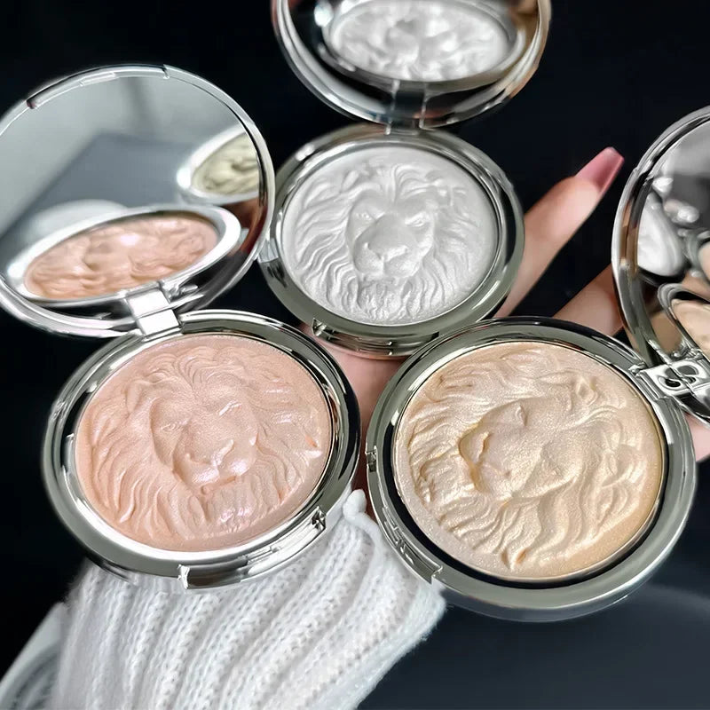 MGL Lion Head High-Gloss Powder, Potato Puree, Shimmer Atmosphere, Pearlescent Fine-Shimmer Ginger color:03 Quake