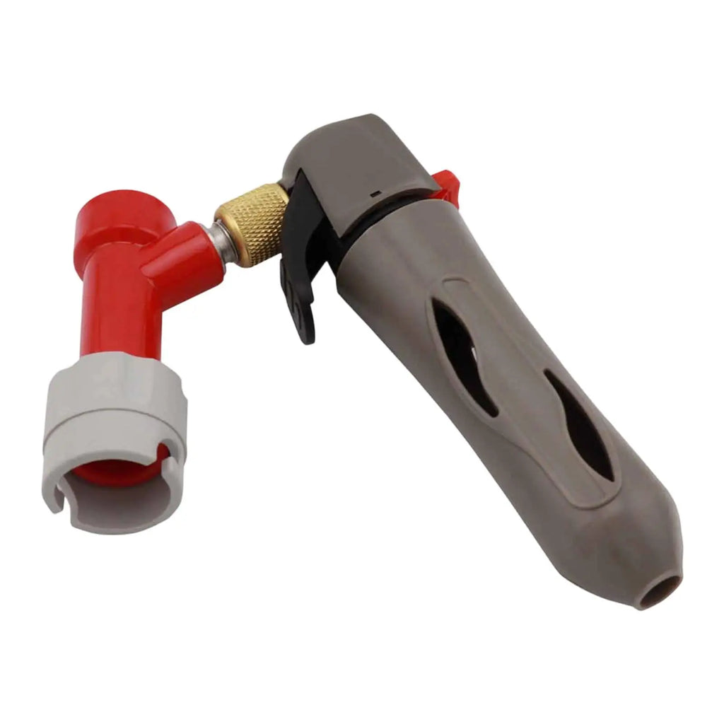 Handheld CO2 Charger Gas Ball Lock Disconnect Beer Wine Soda Keg Charging Device for Portable Use Party Quake Distributor Gray Red