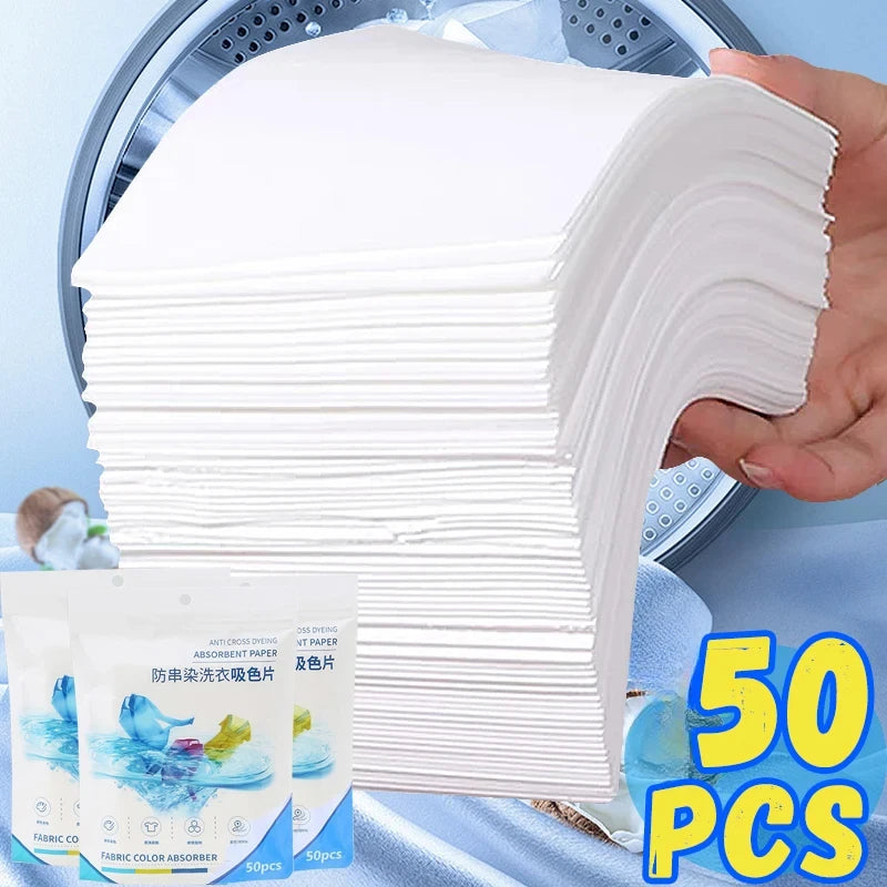 Household Items Laundry Paper Stain Resistant Clothing Sheet Anti Skewing Color Mixing Suction Washing Quake