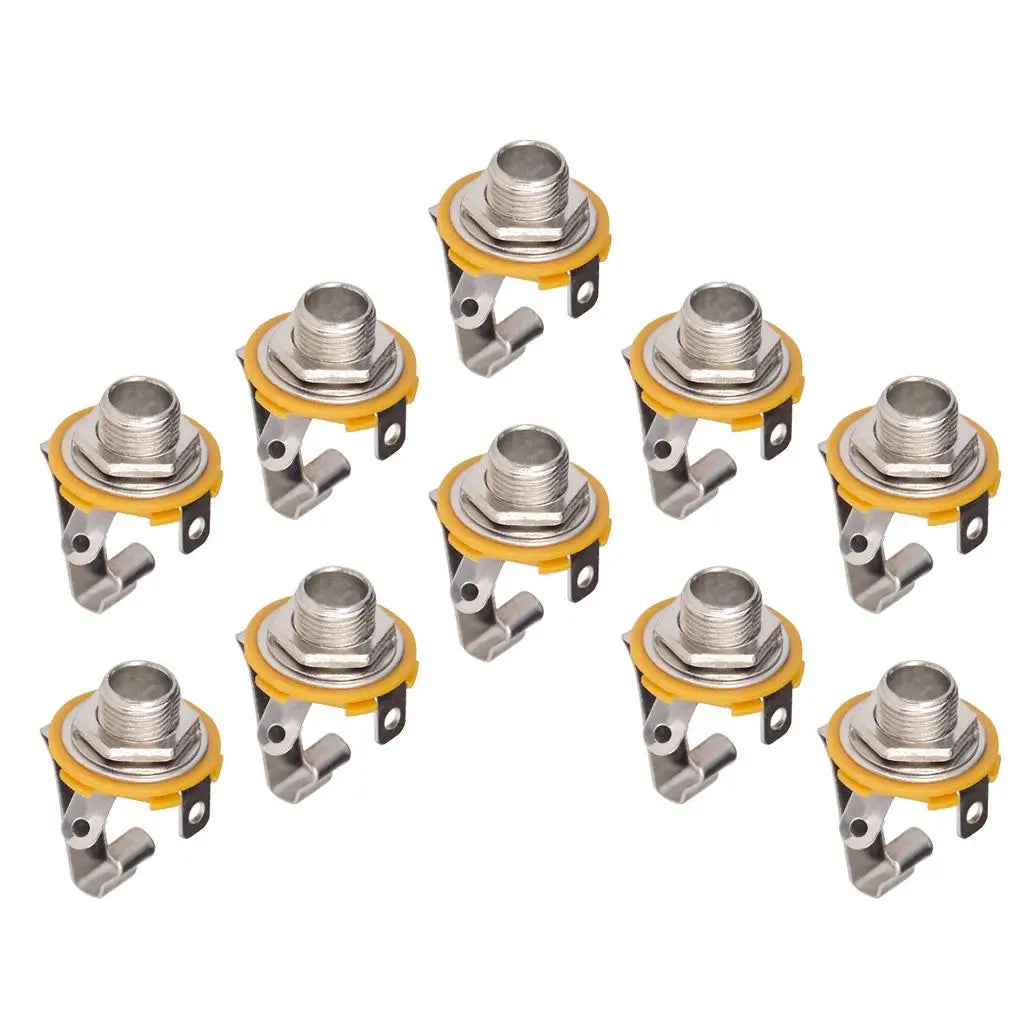Electric Guitar Output Jack Plate High Quality Socket Zinc Alloy Connector for Electric Guitar Bass Upgrade Quake