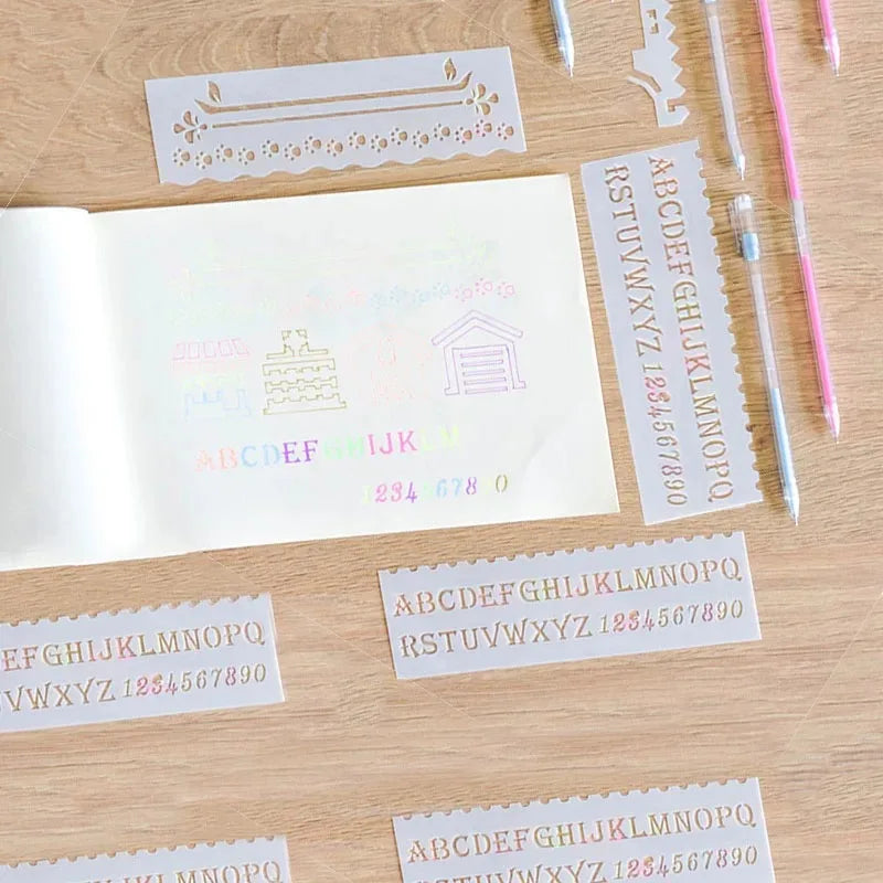 1 Set of Painting Templates DIY Layered Templates Painting Scrapbook Coloring Embossing Album Decoration Cards Quake