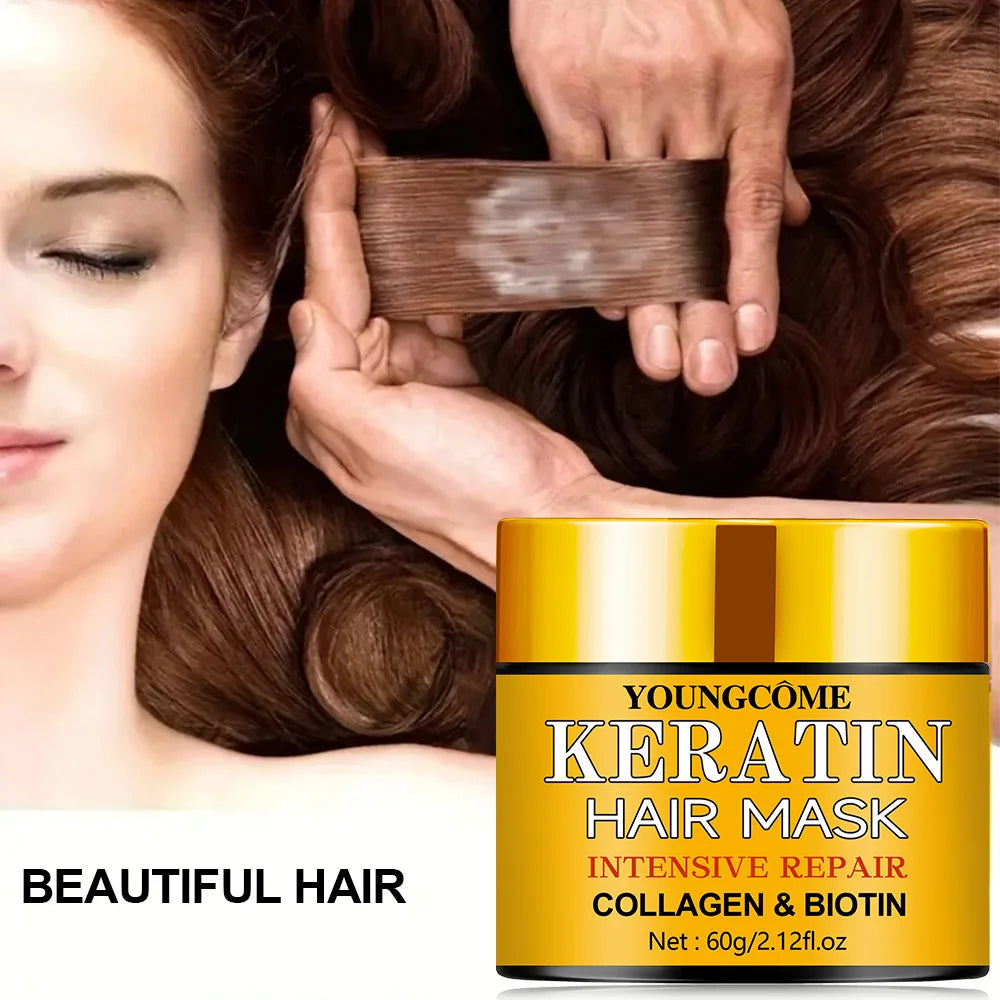 Hair Repairs Hair Mask Essential Oil Nourishing for Dry Damaged Biotin Collagen Keratin Treatment Hairs Conditioner Hair Quake