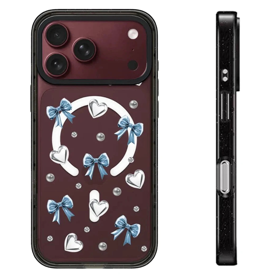 6091735 Impact Black Border Magnetic Case: Compatible with IPhone 18 17 16 15 14 13 Pro Max 18Pro Quake impact (MagSafe) 1 iPhone17