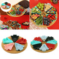 Christmas Tree Shape Fruit Appetizer Tray Gifts for Snack Vegetables Cookies Quake 5 Grid