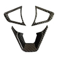 For Ford Mondeo Fusion EDGE 2013-2020 Ford Galaxy S-Max ABS Carbon Fiber Style Inner Car Steering Wheel Cover Trim Frame Decor Quake Carbon
