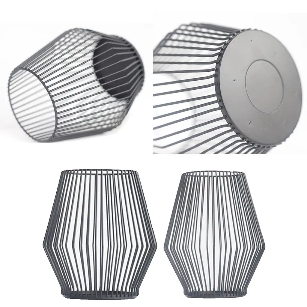 Iron Votive Candle Holder Mesh Lampshade Tealight Holder for Pillar Candles Centerpiece Decor for Wedding Party Quake