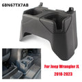 For Jeep Wrangler JL 2018-2023 Car Rear Seat Floor Central Console Cup Drinks Holder Storage Box 6BN67TX7AB 6BN67TX7AC Auto Part Quake Default Title