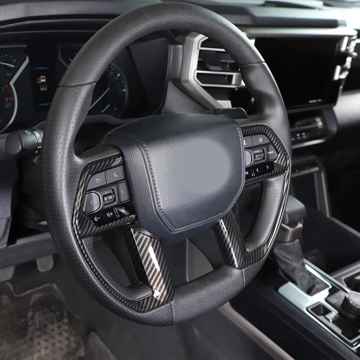 For Toyota 4Runner Tacoma 2024 2025 Car Sticker Steering Wheel Trim Switch Button Frame Cover Styling Accessories ABS Parts Auto Quake