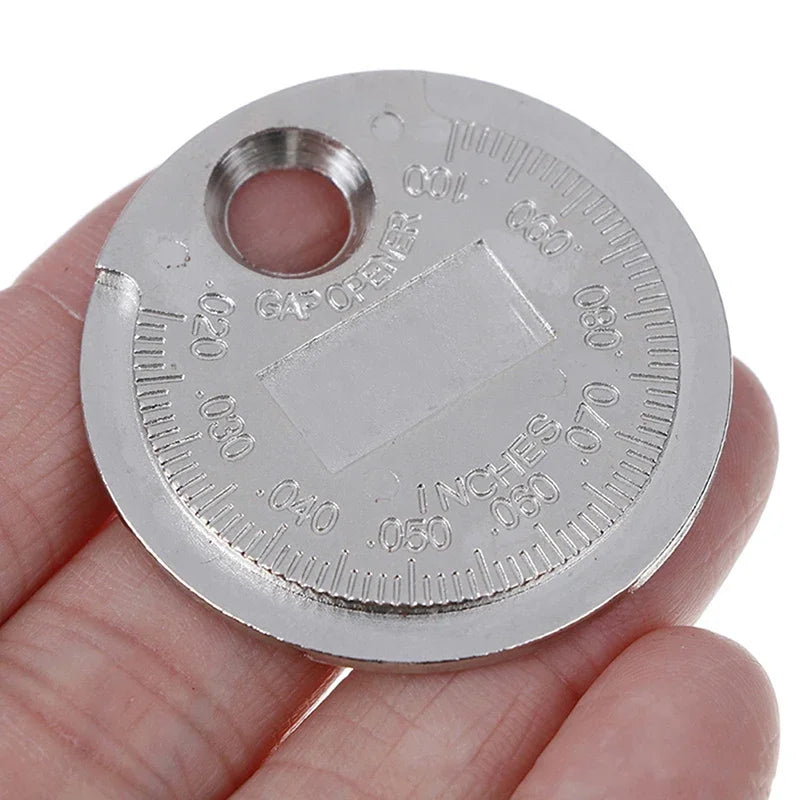 vvocci Feeler Range Coin-Type Plug Gage Gap Tool Spark 1 Pc 0.6-2.4mm Spark Plug Gap Measurement Tool Quake
