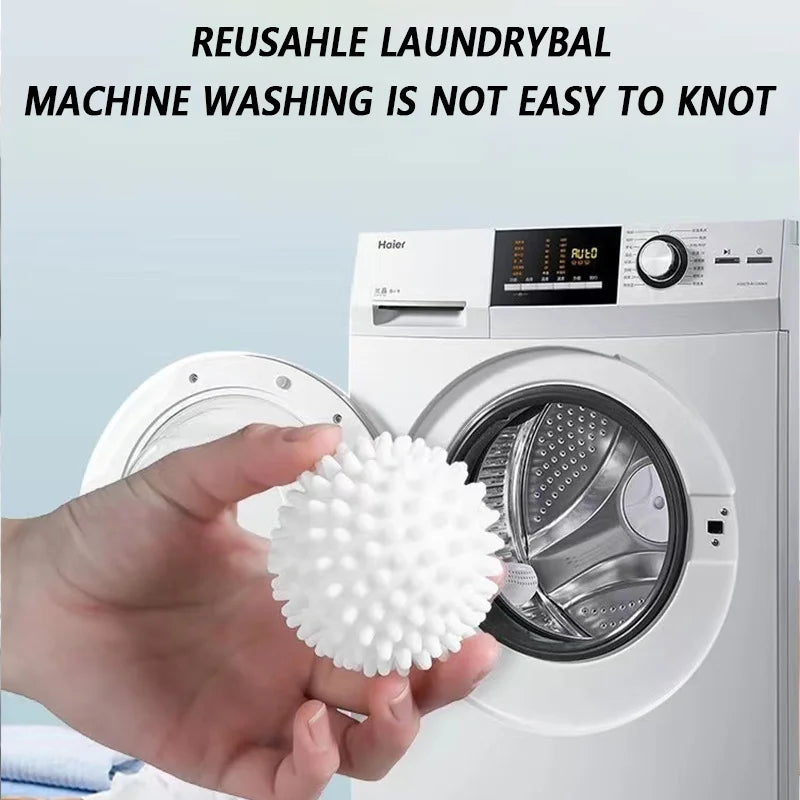 3Pcs PVC Dryer Ball Reusable Laundry Ball Washing Machine Drying Fabric Softener Ball for Home Clothe Cleaning Tool Accessrices Quake