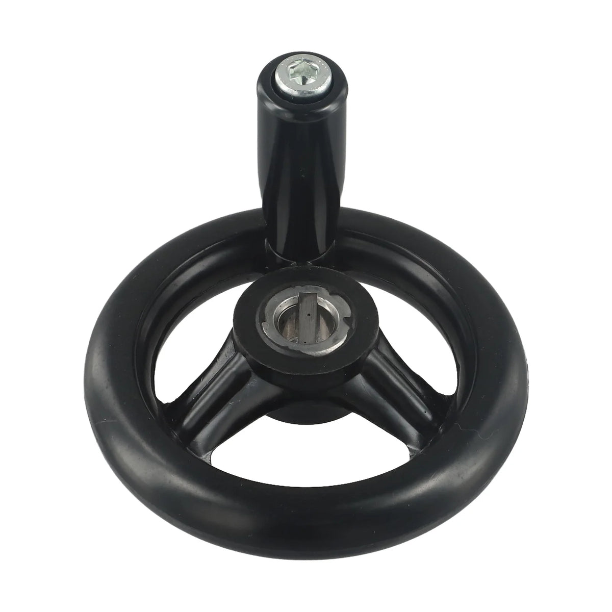 Industrial Handwheel 3 Spoke Hand Wheel Modern Design Practical Screw Holes For Easy Assembly Standard Shaft Diameter Quake