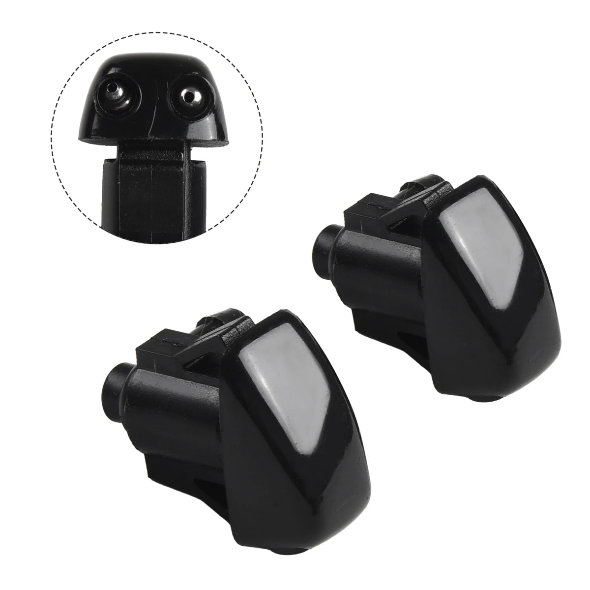2x Car Front Windscreen Wiper Washer Nozzles Jet Fit For Mazda 3 5 6 BK GG1 BN8V-67-510 Auto Front Windshield Wiper Nozzles Quake