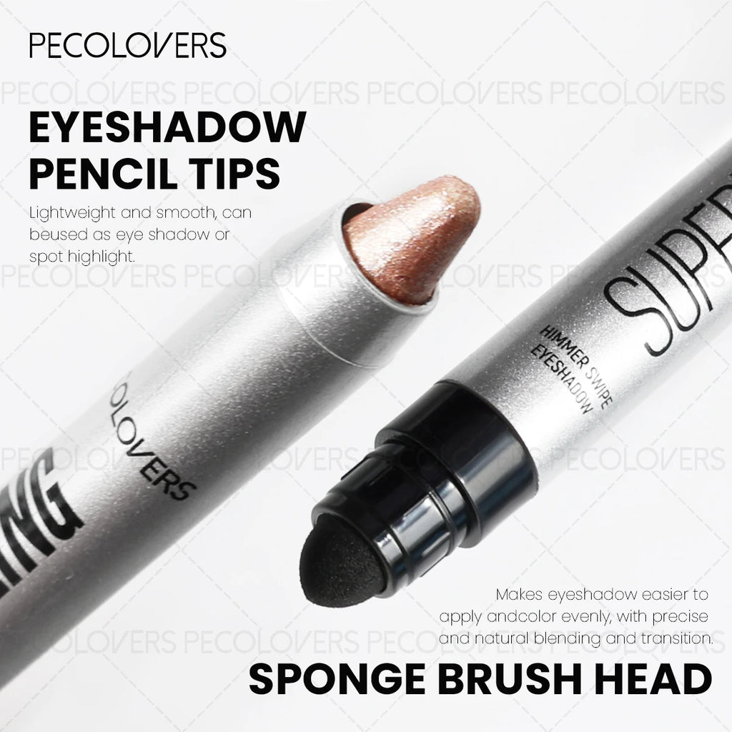 1 Pc High Color Rendering Shimmer Eyeshadow Pen, Shiny Colors Eye Shadow Stick, Eye-catching Eye Makeup, Music Festival Makeup Quake