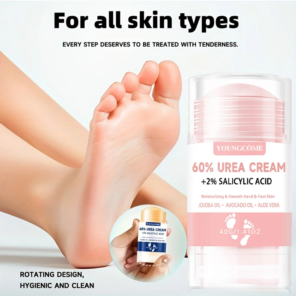2Pcs 60% Urea Foot Cream Deeply Moisturizes, Soothes And Rejuvenates Tired Feet For Ultimate Comfort, Suitable For All Skin Type Quake