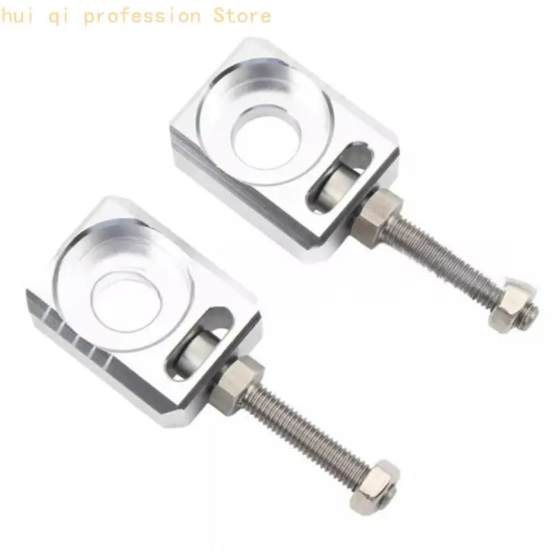 Motorcycle Chain Tensioner Rear Axles Blocks Wheel Axles Hub Spacer For Dirt Bike Rear Wheel Adjustable Mechanism H8WE Quake Silver CN