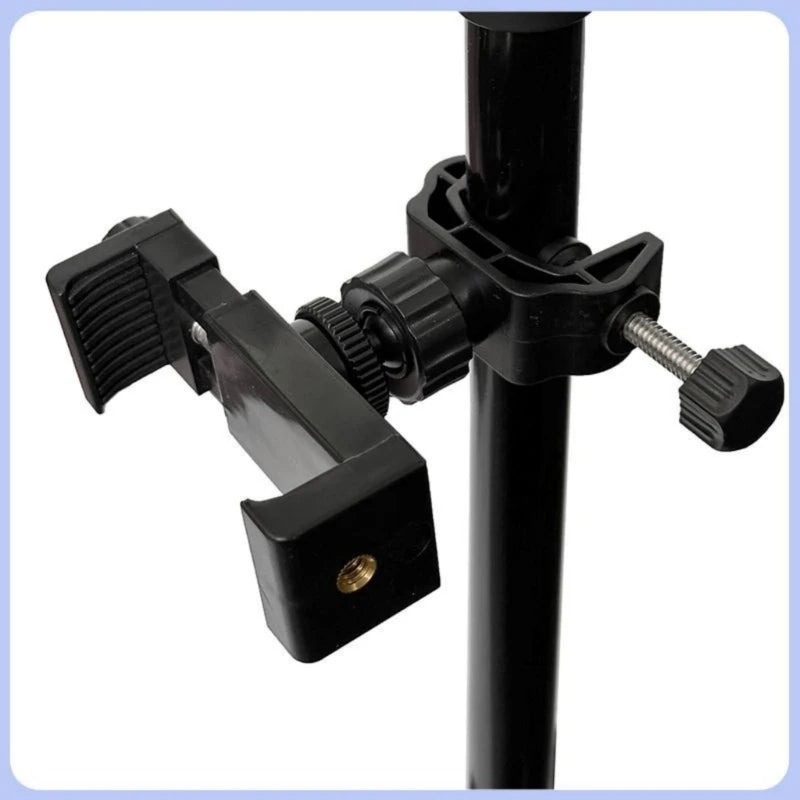 Lightweight 45°Swivel Mount Phone & Mic Stand for Action Cameras Featuring MultiAngle Flexibility 1/4 Screw Mount K1KF Quake