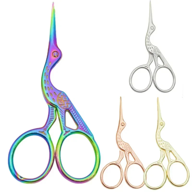 Nose Hair Scissors Round Head Type BeautyScissors For Eyebrows Stainless Steel Stork Nose Hair Beard Ear Hair Eyebrow Scissors Quake