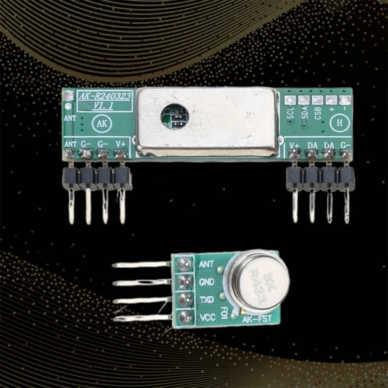 433 MHz Wireless Transmitter and Receiver 3400 RF Transmitter&Receiver Link Kit Long Distance 433MHz RF Transceiver Tool K1KF Quake Default Title