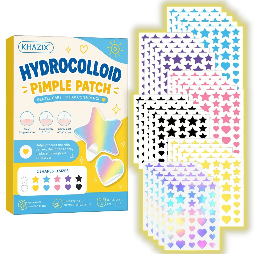 216/1080pcs Star Pimple Patches For Face Hydrocolloid, Absorbing Cover, Tea Tree, Hydrocolloid Acne Patch, Cute Star Pimple Quake