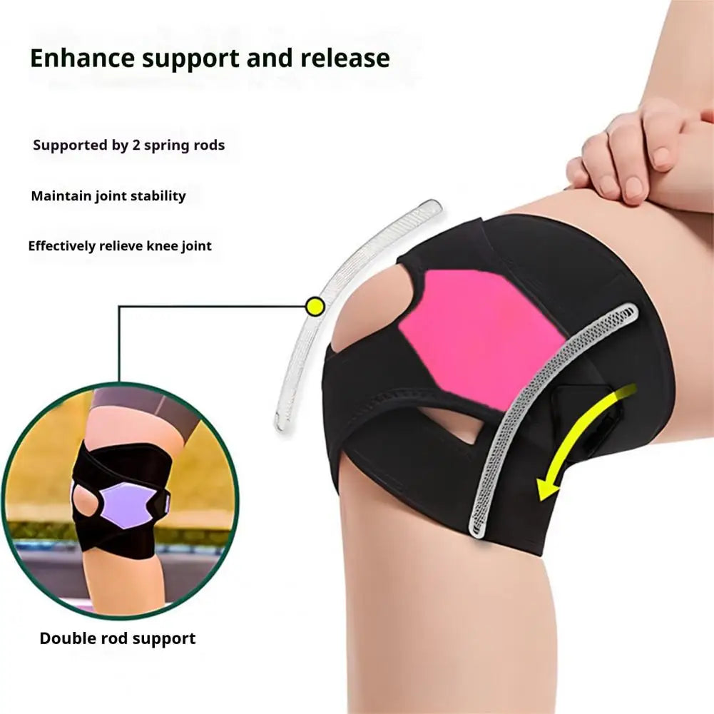 Motorcycle Protective kneepad Open Patella Knee Brace with Stabilizer Adjustable Men Women Knee Sleeve Knee Support Wrap Quake