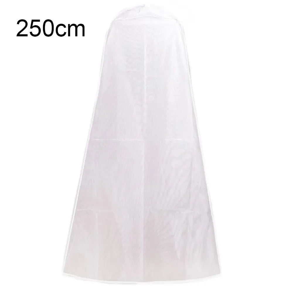 Wedding Dress Garment Protector Dust-proof Covers Bride Gown Storage Bags Clothing Cover Transparent Wardrobe Case Quake 250cm