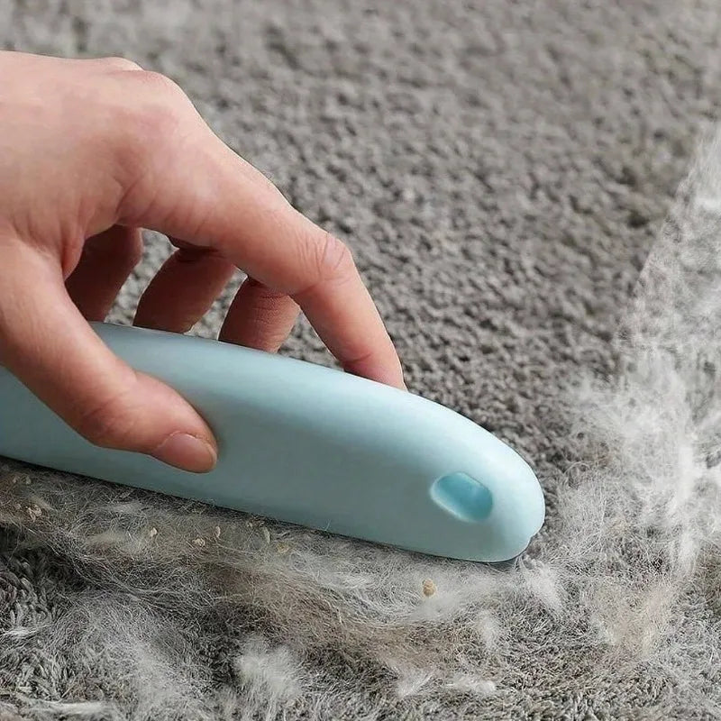 Household Manual Lint Scraper, Multi-use Pet Hair Remover Brush for Clothes Sofa Portable Dust Fur Removal Cleaning Tool Quake