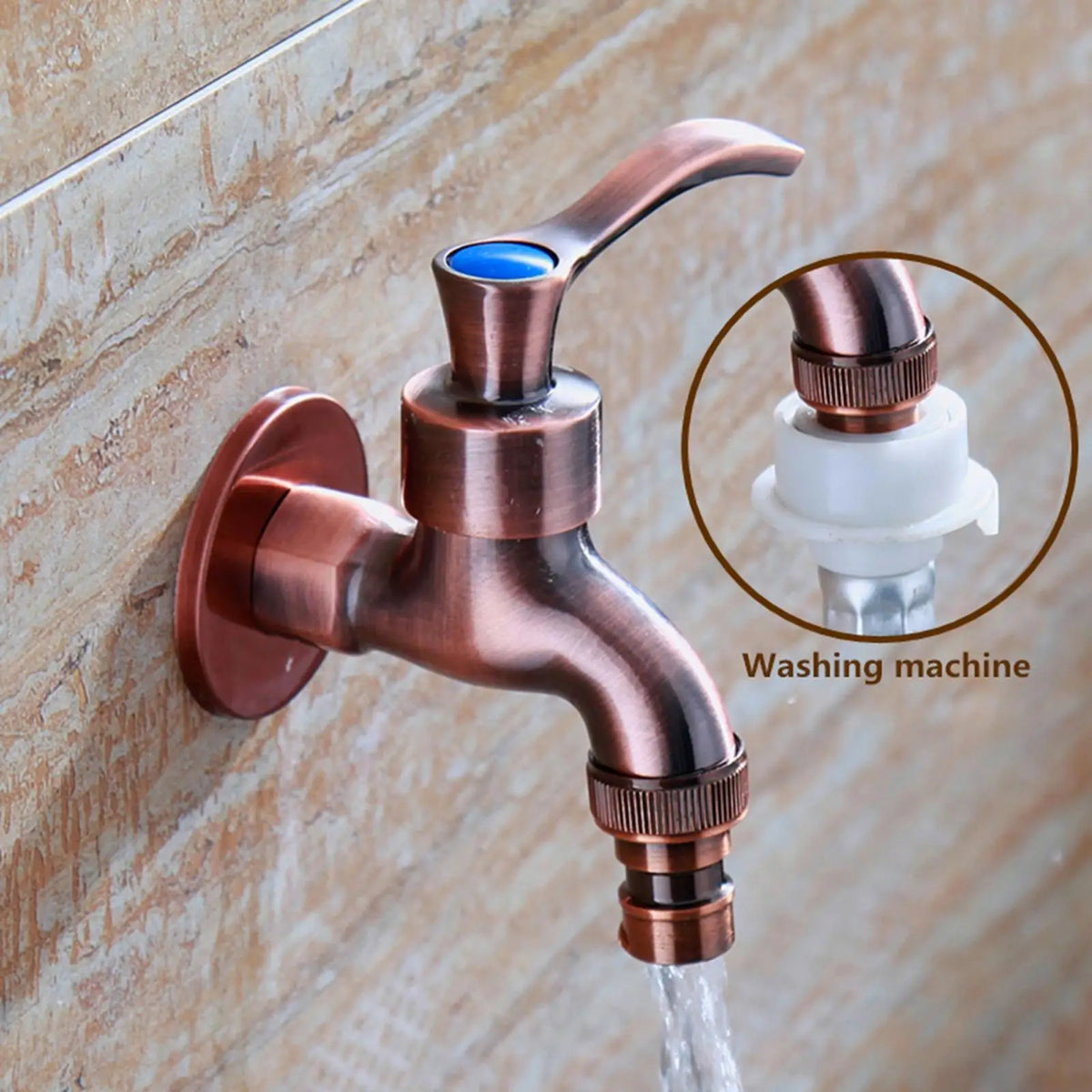 Washing Machine Tap Solid With Sink for Four-cent Washing Machine - Quake RedBronze