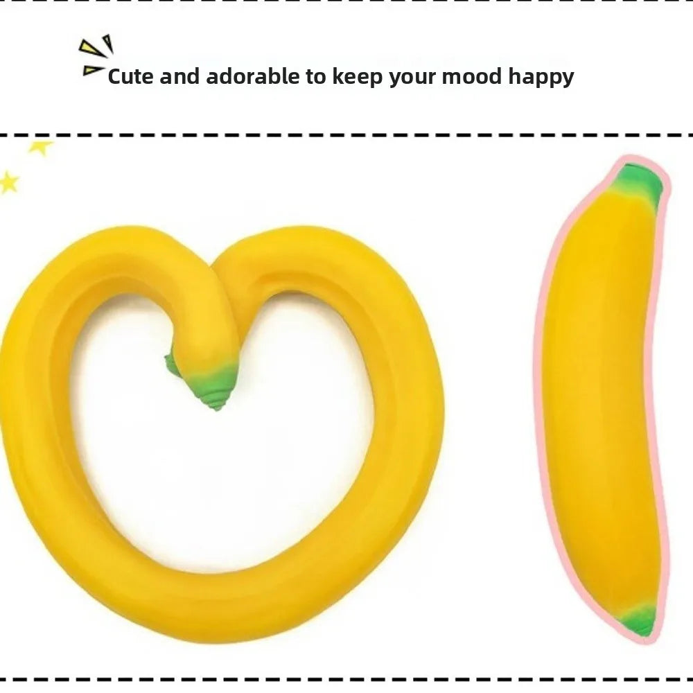 Anxiety Relief Banana Squeeze Toy Slow Rebound Simulated Banana Stress Relief Squeeze Ball Sensory Toys Stress Relief Toy Quake