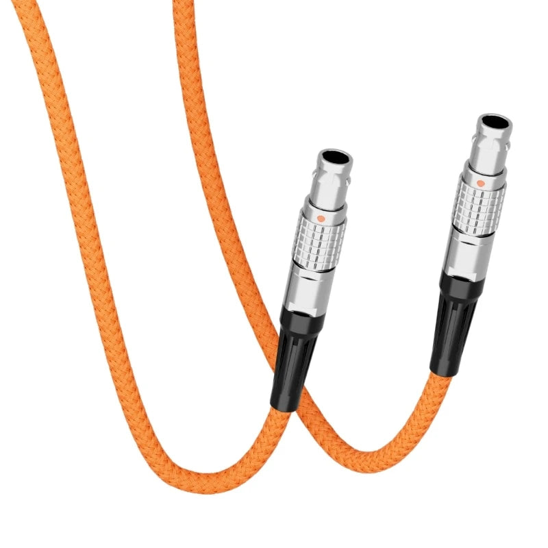 Camera and Video Production Power Cable, Cable Body with Aluminum Locking Ends and Bidirectional 2Pin Layout for K1KF Quake CN