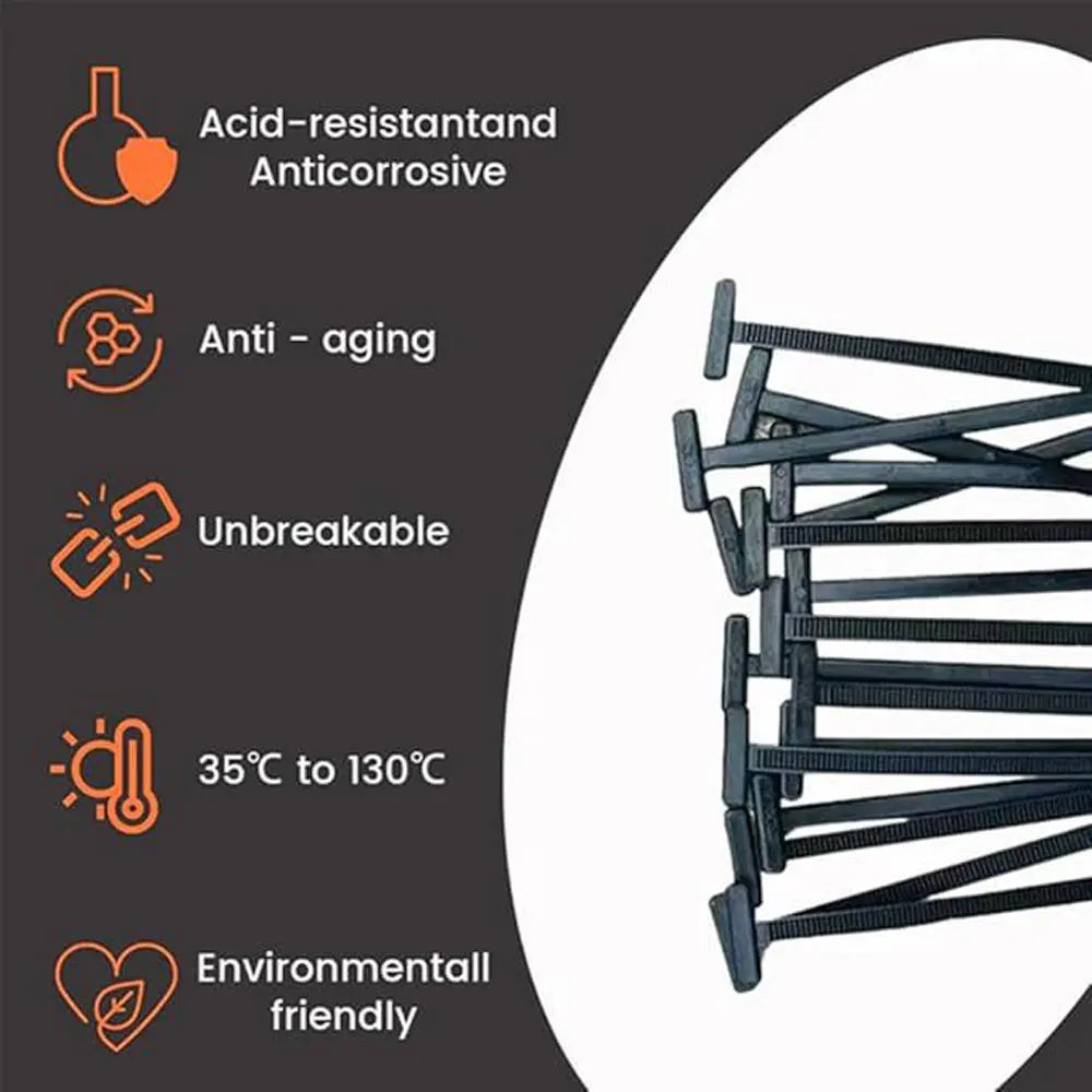 Nylon Universal Cable Tie Buckle Self-locking Plastic Coupler Auto Fastener Screw Replacement Clip Car Fender Management Secure Quake