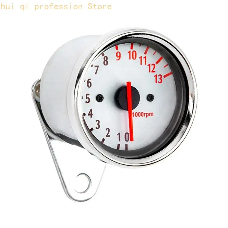 Stainless Tacho Gauge Motorcycle Tachometer Motorbike Accessory 13000RPM Counter with LED Backlit Easy Installation H8WE Quake China Mainland