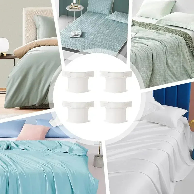4pcs Heavy Duty Bedsheet Corner Tightener Clips High-quality materials durable and reliable Bed Sheet Grippers for Protectors Quake