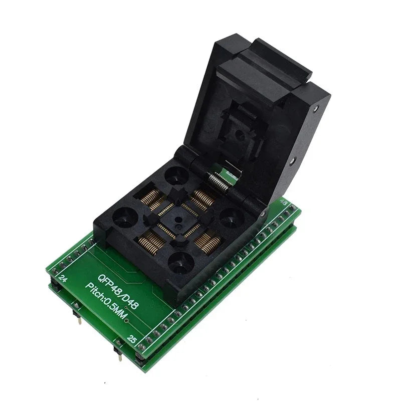 Adapter TQFP32 QFP32 TO DIP3 IC Test Socket 0.5mm Picth LQFP48 to DIP48 Programming Adapter / TQFP48 to DIP48 QFP48 to DIP48 Quake