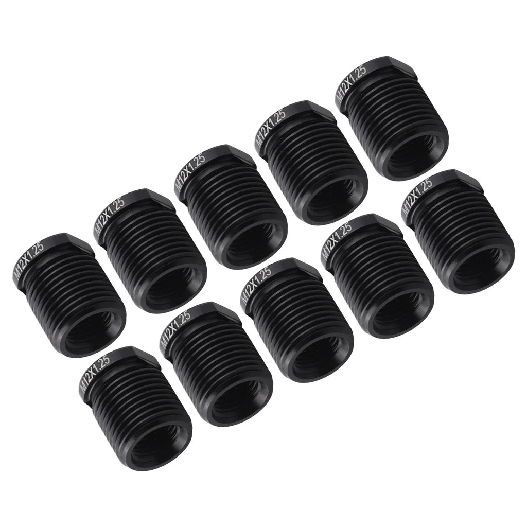 Easily Upgrade Your Car\'s Interior with This Fitment 10Pcs Gear Shift Knob Thread Adapter Kit Made from Aluminum Quake