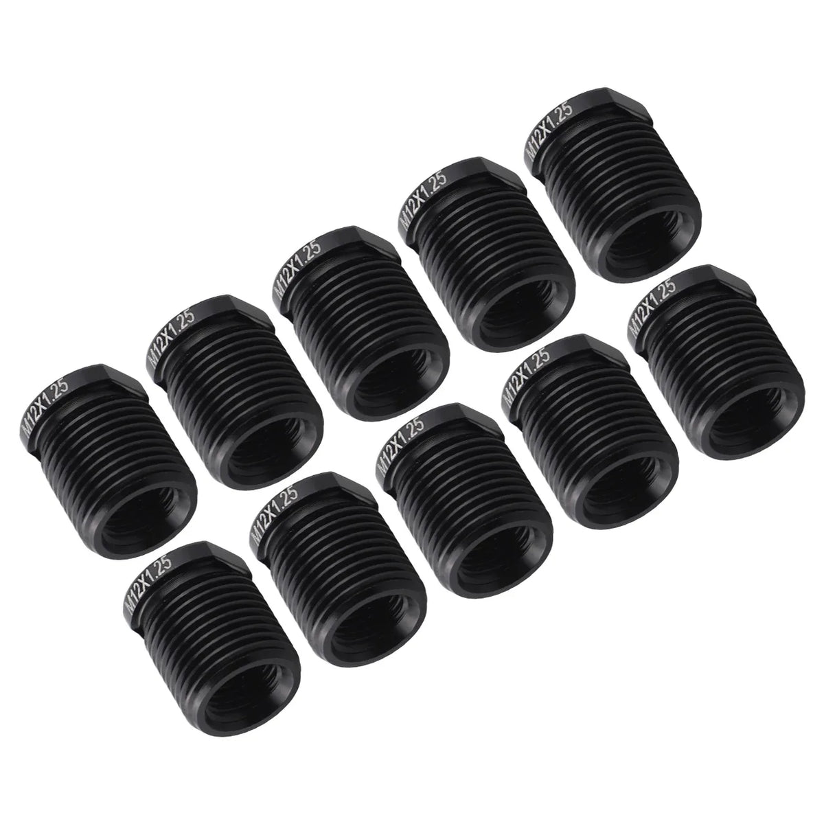 Easily Upgrade Your Car\'s Interior with This Fitment 10Pcs Gear Shift Knob Thread Adapter Kit Made from Aluminum Quake