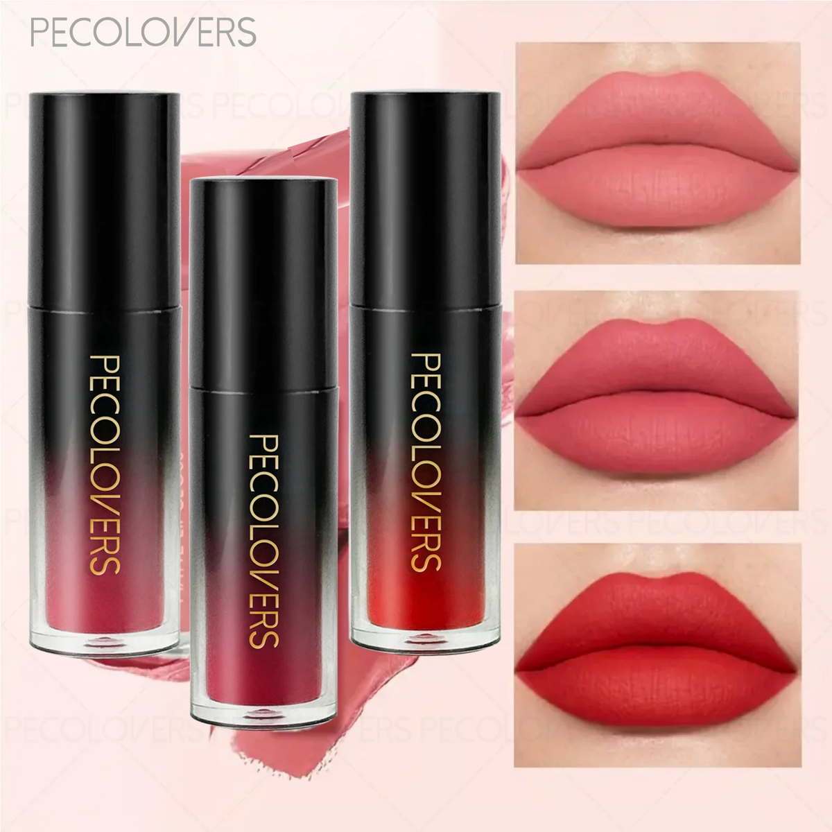 1 Pcs Multiple Colors Matte Velvet Lip Gloss, Waterproof Long-lasting Non-sticky, Smooth Lipstick, High Color Rendering Quake
