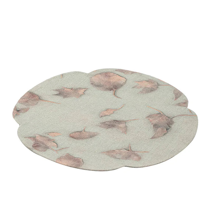 Chinese Round Tea Mat Zen Fabric Table Dry Tea Mat Kung Fu Tea Cup Accessories Waterproof Tea Mat Quake