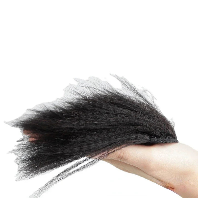 1pc Natural Invisible Fluffy Hair Pads for Women Hair Extension Fluffy Hair Lining of Hair Top Cover Synthetic Seamless Hair Pad Quake