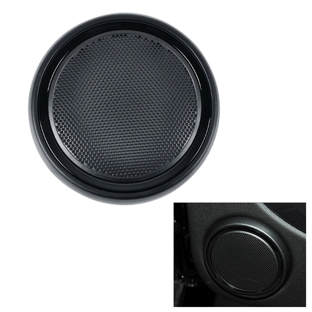 Speaker Cover Grille for Mini Cooper R56 ABS Construction for Improved Heat Sink Capabilities and Easy Installation Quake Gloss Black