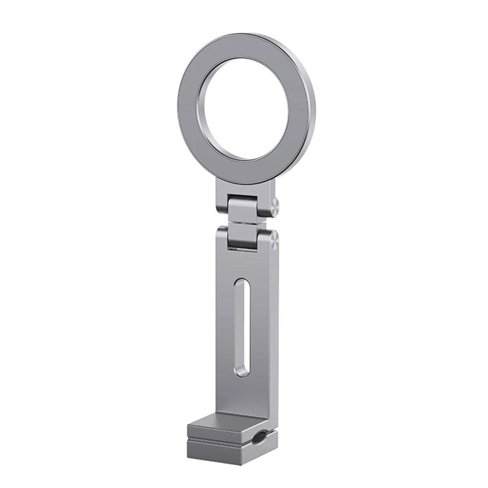 Universal Magnetic Phone Holder Travel Essentials Flexible Rotation Hands-Free Airplane Phone Mount for Phone Quake Silver