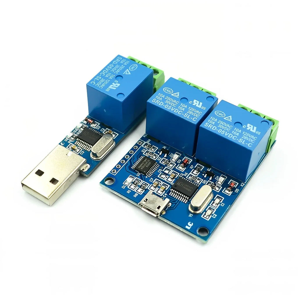 LCUS-1 type 1/2 channel USB Relay Module Electronic Converter PCB USB Intelligent Control Switch Quake