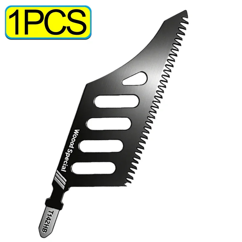Carbon Steel Scroll Saw Blade T-Shank Fine Coarse Teeth Saw Blade for Wood Aluminum Household Fast Tight Spaces Cutting Tools Quake 1PCS