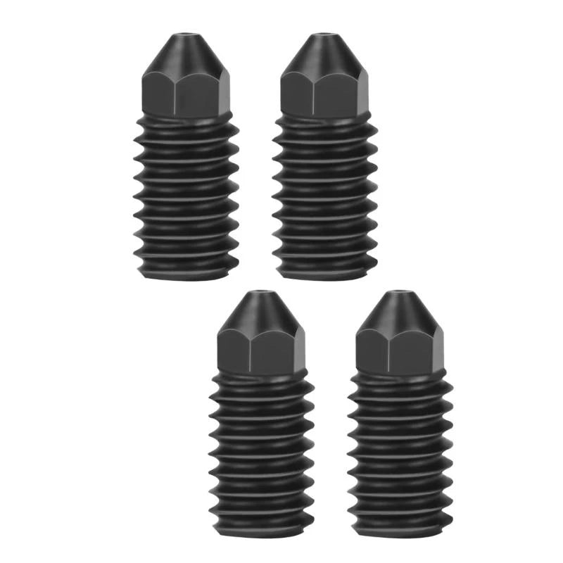 Hardened Steel Nozzle Set with Chamfered Plan Reduces Clogs Heat Resistant for 3D Printers K1KF Quake