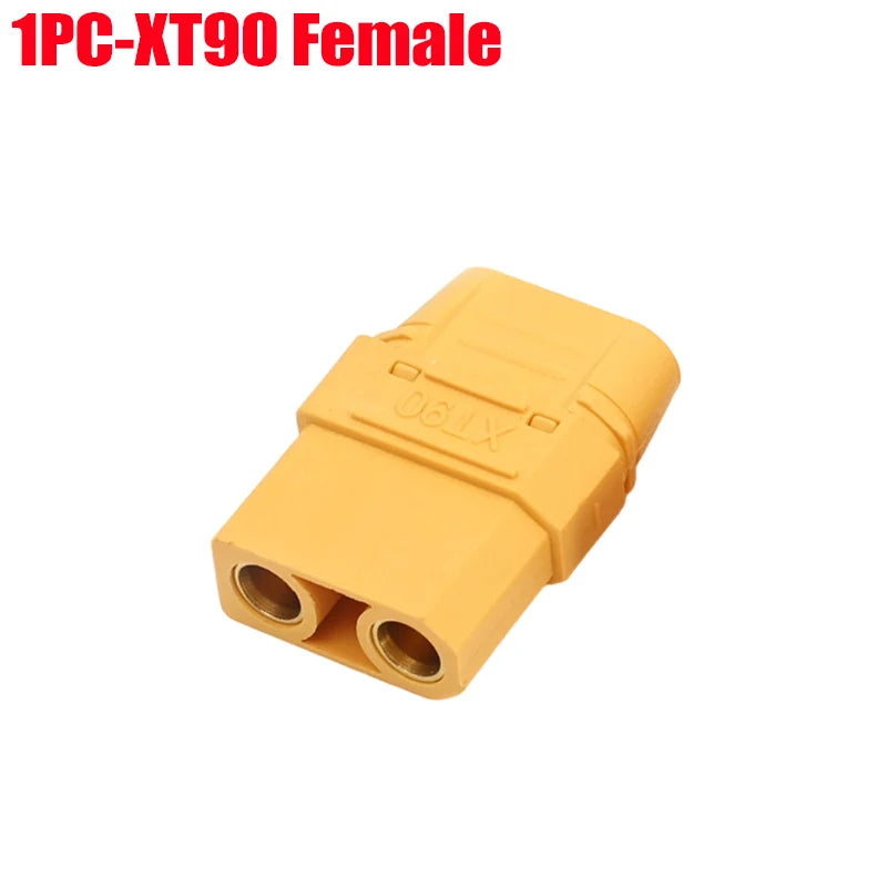 20/1Pairs Male Female XT90 Terminal Plugs for RC Lipo Battery Drone Boat Airplane Welding Wire Cable Adapters Connector Plugs Quake 1PC-XT90 Female