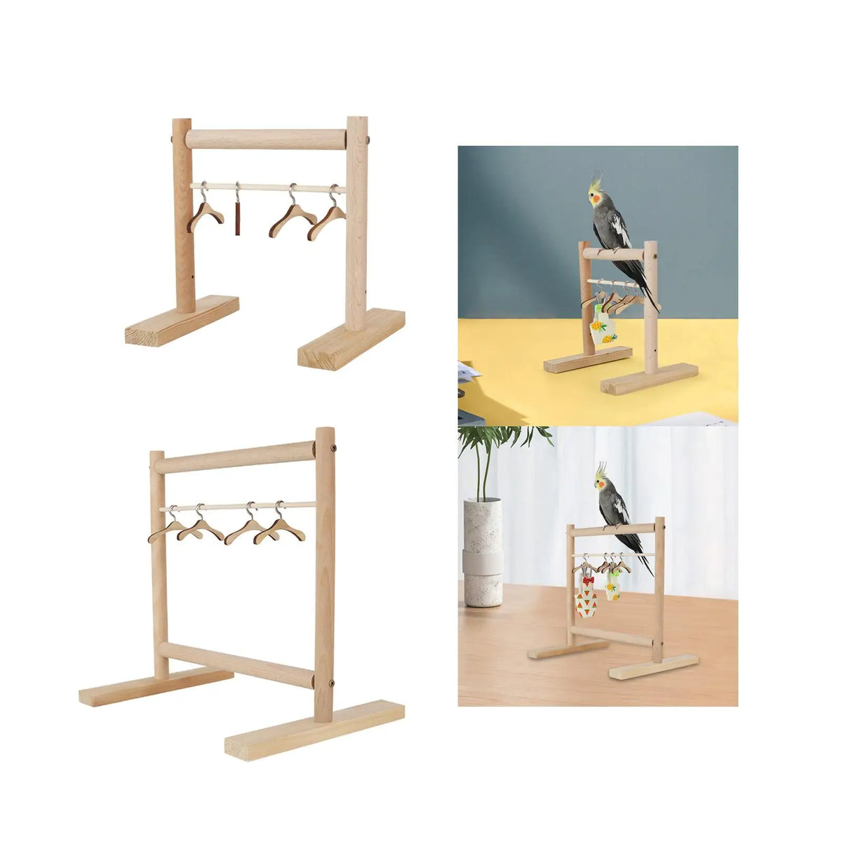 Parrot Perch Stand Bird Clothes Rack Small Pet Clothes Rack Birds Play Stand for Finches Quake