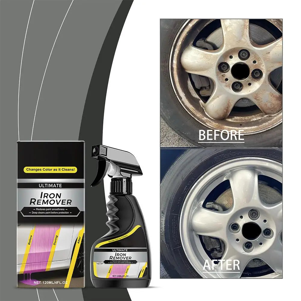 Professional Rust Dissolver for Cars, Alloy Wheel Cleaner & Brake Dust Remover, Metal Surface Treatment for Rust Stain Removal Quake