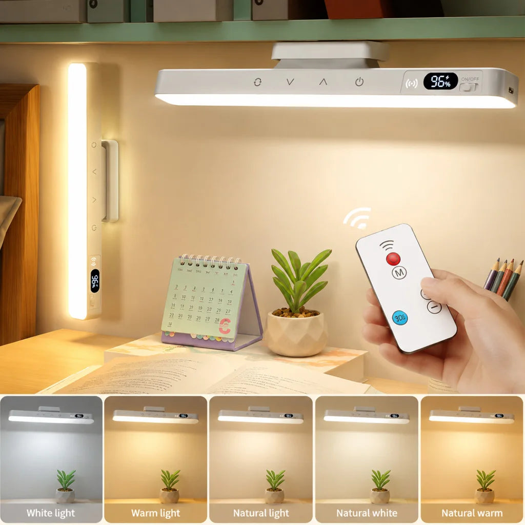 Touch Table Lamp Magnetic Desk Lamp Bulit-in Rechargeable Battery for Reading Cabinet Mirror Bedside Rechargeable Night Lights Quake