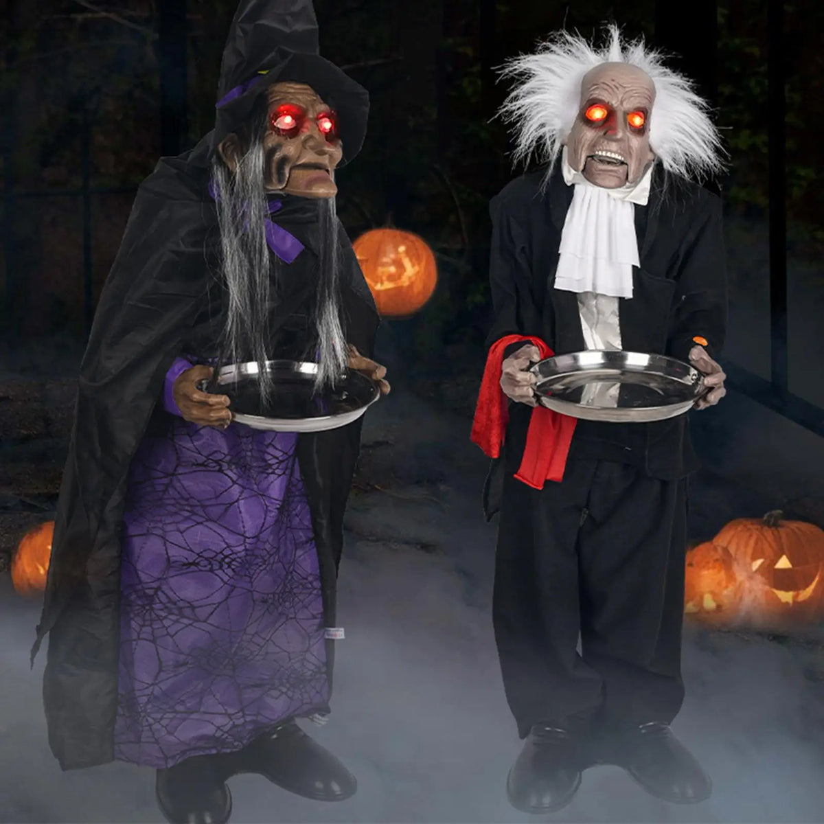 Halloween Decoration Terrifying Scream Light up Eyes for Theme Party Favors Patio Indoor/Outdoor Lawn Haunted House Entrance Quake