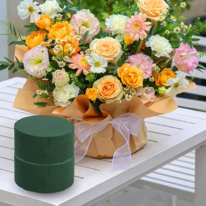 8cm Round Floral Foam Bricks for Wedding Party Table Flower Arrangement Decoration Wet Foam Home Florist Artificial Flower Mud Quake