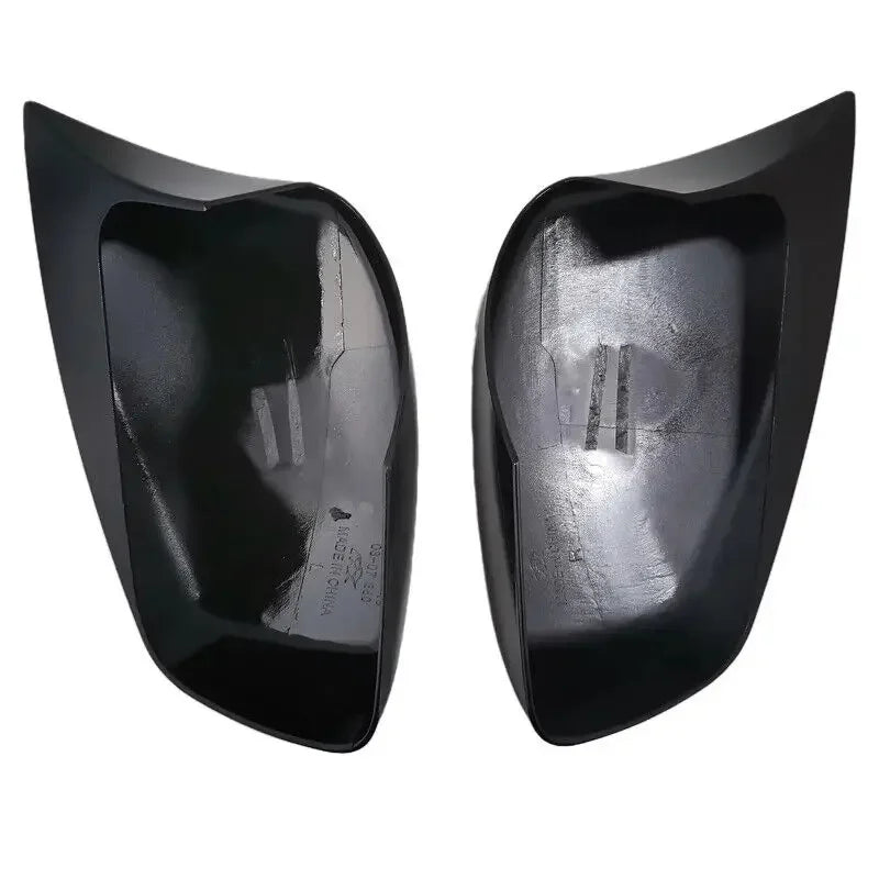 For BMW 5 Series E60 E61 E63 E64 2003-2007 Car Sticker Rearview Side Mirror Cover Wing Cap Exterior Door Case Trim Carbon Black Quake